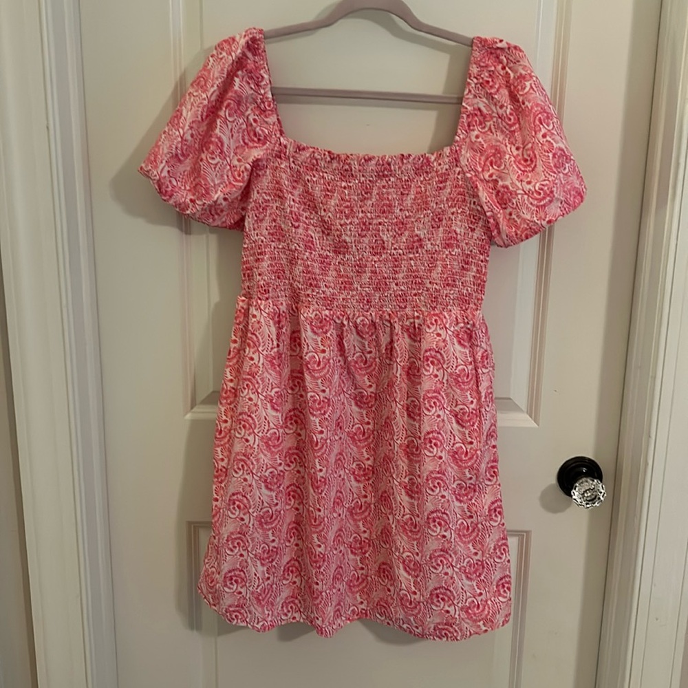 NWT J CREW smocked top mini dress, size M